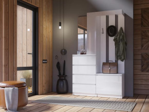 Прихожая Челси белый в Покачах - pokachi.mebel-tymen.ru | фото