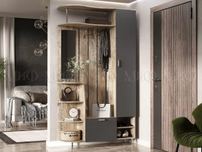 Прихожая Лика №2 1,2 м Дуб юкон, Графит в Покачах - pokachi.mebel-tymen.ru | фото