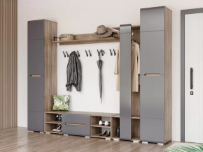 Прихожая Наоми графит нубук в Покачах - pokachi.mebel-tymen.ru | фото