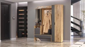 Прихожая Сабрина Дуб вотан/графит в Покачах - pokachi.mebel-tymen.ru | фото