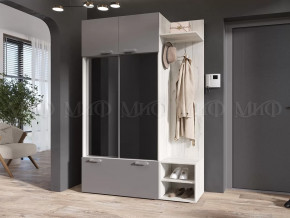 Прихожая Стелла Графит/Дуб Крафт Белый в Покачах - pokachi.mebel-tymen.ru | фото