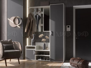 Прихожая Визит Графит/Дуб Крафт Белый в Покачах - pokachi.mebel-tymen.ru | фото