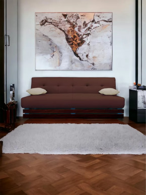 Прямой диван манго 1 Нео Шоколад/Подушки Нео Латте в Покачах - pokachi.mebel-tymen.ru | фото