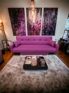 Прямой диван с подлокотниками манго 3 Савана Берри в Покачах - pokachi.mebel-tymen.ru | фото