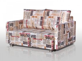 Диван Реал 140 с подлокотниками Газета в Покачах - pokachi.mebel-tymen.ru | фото