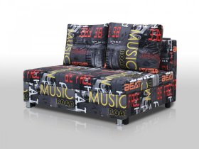 Диван Реал 120 без подлокотников мюзик графит в Покачах - pokachi.mebel-tymen.ru | фото