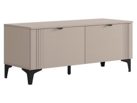 Тумба Рич кашемир/фрапучино матовый/черный в Покачах - pokachi.mebel-tymen.ru | фото