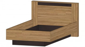 Серия Бостон Кровать 1200 дуб вотан в Покачах - pokachi.mebel-tymen.ru | фото