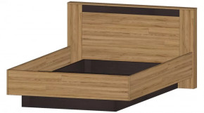 Серия Бостон Кровать 1400 дуб вотан/венге в Покачах - pokachi.mebel-tymen.ru | фото