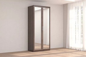 Шкаф 2-х дверный с зеркалом Кэт-4 Венге Диал в Покачах - pokachi.mebel-tymen.ru | фото