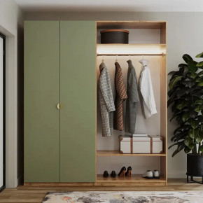 Шкаф 2000 Олива шагрень Фаска в Покачах - pokachi.mebel-tymen.ru | фото