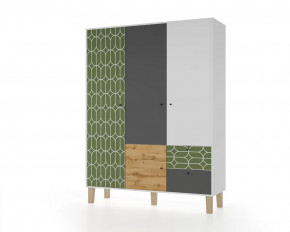 Шкаф 3-х створчатый "Story" (Овалы) в Покачах - pokachi.mebel-tymen.ru | фото