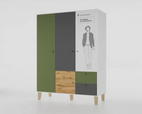 Шкаф 3-х створчатый "Story" (Пушкин) в Покачах - pokachi.mebel-tymen.ru | фото