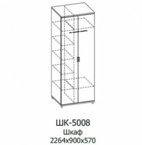 Шкаф для одежды и белья ШК-5008 Грейс в Покачах - pokachi.mebel-tymen.ru | фото