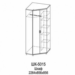 Шкаф для одежды и белья ШК-5015 Грейс в Покачах - pokachi.mebel-tymen.ru | фото