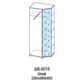 Шкаф для одежды и белья ШК-5018 Грейс в Покачах - pokachi.mebel-tymen.ru | фото