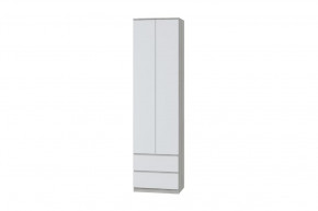 Шкаф для одежды Лори, дуб серый/белый в Покачах - pokachi.mebel-tymen.ru | фото