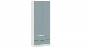 Шкаф для одежды «Марли» Белый, Серо-голубой в Покачах - pokachi.mebel-tymen.ru | фото