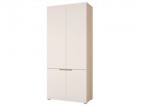 Шкаф двухстворчатый Анталия Сонома-Белый софт в Покачах - pokachi.mebel-tymen.ru | фото