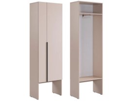 Шкаф двухдверный L600 Баско кашемир в Покачах - pokachi.mebel-tymen.ru | фото