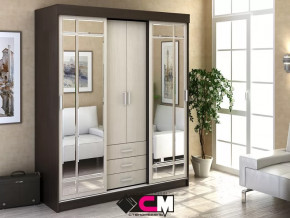 Шкаф-купе Лидер 1К Венге/Дуб белфорт в Покачах - pokachi.mebel-tymen.ru | фото