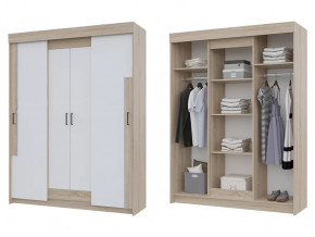 Шкаф купе Victor Сонома-Белый в Покачах - pokachi.mebel-tymen.ru | фото
