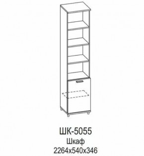 Шкаф ШК-5055 Грейс в Покачах - pokachi.mebel-tymen.ru | фото