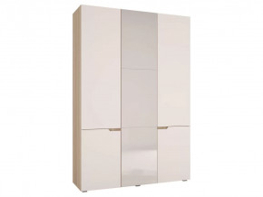Шкаф трехстворчатый Анталия Сонома -Белый софт в Покачах - pokachi.mebel-tymen.ru | фото