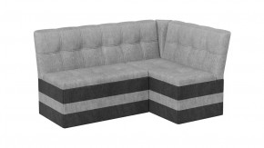 Скамья угловая «Оскар» исп. 2 Микровелюр Wellmart Silver, Graphite в Покачах - pokachi.mebel-tymen.ru | фото