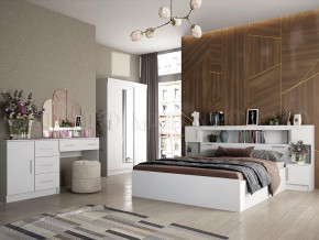Спальный гарнитур Басямиф, белый в Покачах - pokachi.mebel-tymen.ru | фото