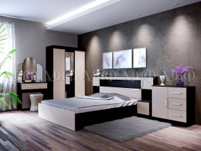 Спальный гарнитур Басямиф, дуб беленый/венге в Покачах - pokachi.mebel-tymen.ru | фото