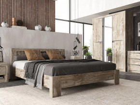 Спальный гарнитур Ривьера Дуб Юкон, Бетон темный в Покачах - pokachi.mebel-tymen.ru | фото