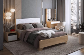 Спальный гарнитур Зара К4 дуб сонома/белый в Покачах - pokachi.mebel-tymen.ru | фото