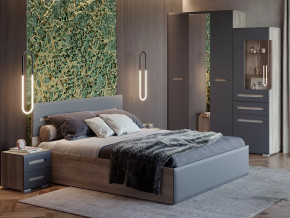 Спальня Наоми графит нубук в Покачах - pokachi.mebel-tymen.ru | фото