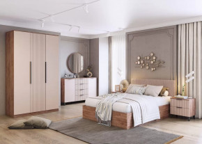 Спальня Тоскана, набор №2, дуб табачный/бисквит в Покачах - pokachi.mebel-tymen.ru | фото