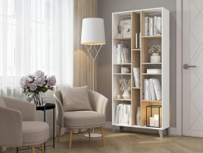 Стеллаж Asti Сонома-Белый в Покачах - pokachi.mebel-tymen.ru | фото