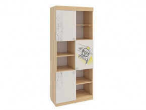 Стеллаж Форсаж дуб сонома/белый в Покачах - pokachi.mebel-tymen.ru | фото