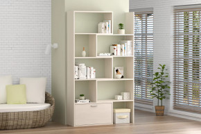 Стеллаж раздвижной, 718/1300 мм бодега белая Диал в Покачах - pokachi.mebel-tymen.ru | фото