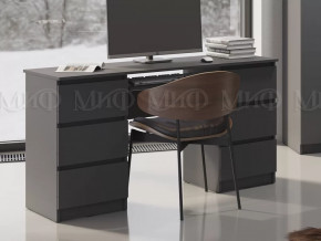 Стол 6 ящиков Челси Графит в Покачах - pokachi.mebel-tymen.ru | фото