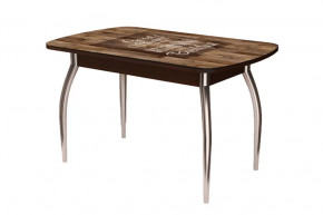 Стол Бостон, капучино/венге/хром триумф в Покачах - pokachi.mebel-tymen.ru | фото