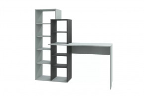 Стол компьютерный Квадро, серый/черный ясень в Покачах - pokachi.mebel-tymen.ru | фото