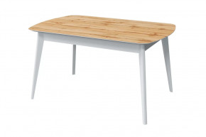 Стол обеденный Прайм, дуб вотан/белый в Покачах - pokachi.mebel-tymen.ru | фото