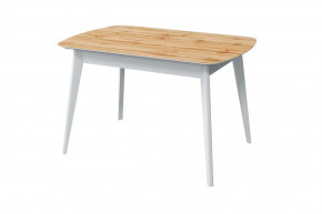 Стол обеденный Прайм, дуб вотан/белый в Покачах - pokachi.mebel-tymen.ru | фото