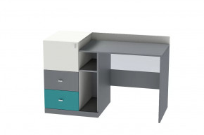 Стол письменный Клео Ст-1, 1300 мм, графит, миндаль, океан Диал в Покачах - pokachi.mebel-tymen.ru | фото