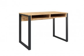 Стол письменный Лунар, дуб бунратти/черный в Покачах - pokachi.mebel-tymen.ru | фото