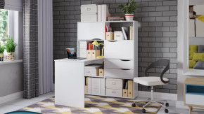 Стол письменный тип 7 Белый Ясень в Покачах - pokachi.mebel-tymen.ru | фото