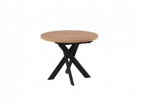 Стол раздвижной RONALDO-100, дуб велингтон/черный в Покачах - pokachi.mebel-tymen.ru | фото