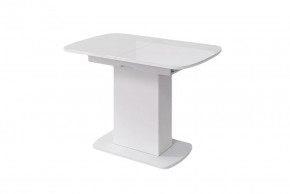 Стол Соренто-2, белый/белый глянец в Покачах - pokachi.mebel-tymen.ru | фото