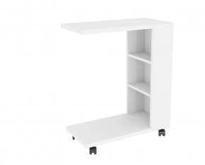 Столик прикроватный Мальта белый в Покачах - pokachi.mebel-tymen.ru | фото