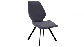 Стул «Матэо»  Черный муар, Микровелюр BRENDY Graphite в Покачах - pokachi.mebel-tymen.ru | фото